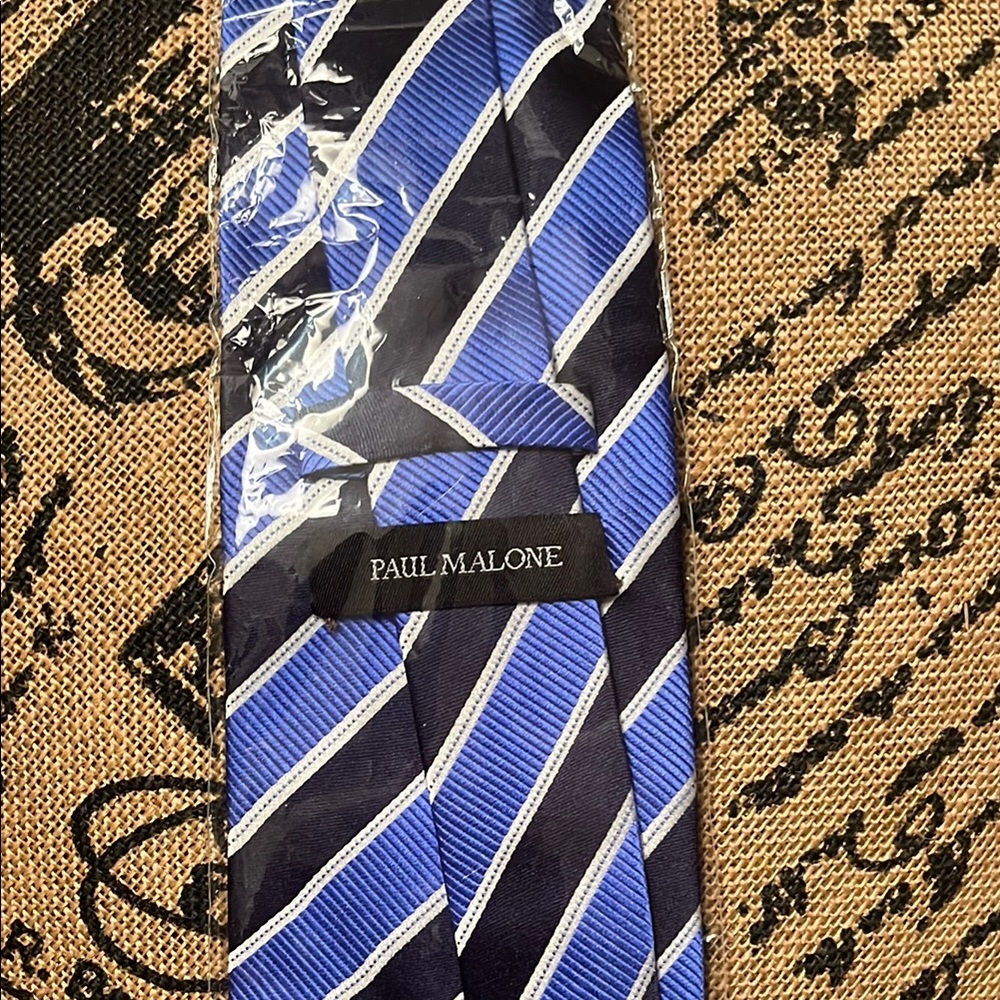 New Paul Malone Striped Tie